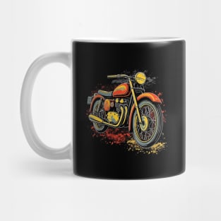 Retro Motorcycle Bold and Colorful with Vintage 1960s Vibes Mug